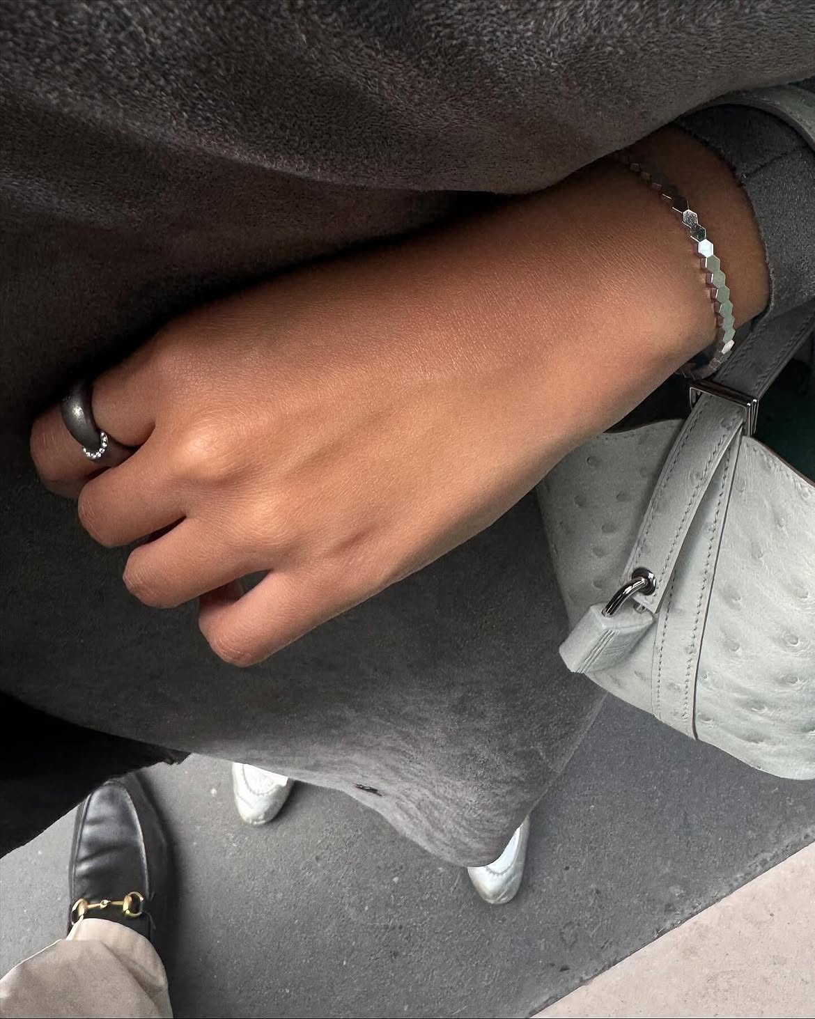 suede throw-on