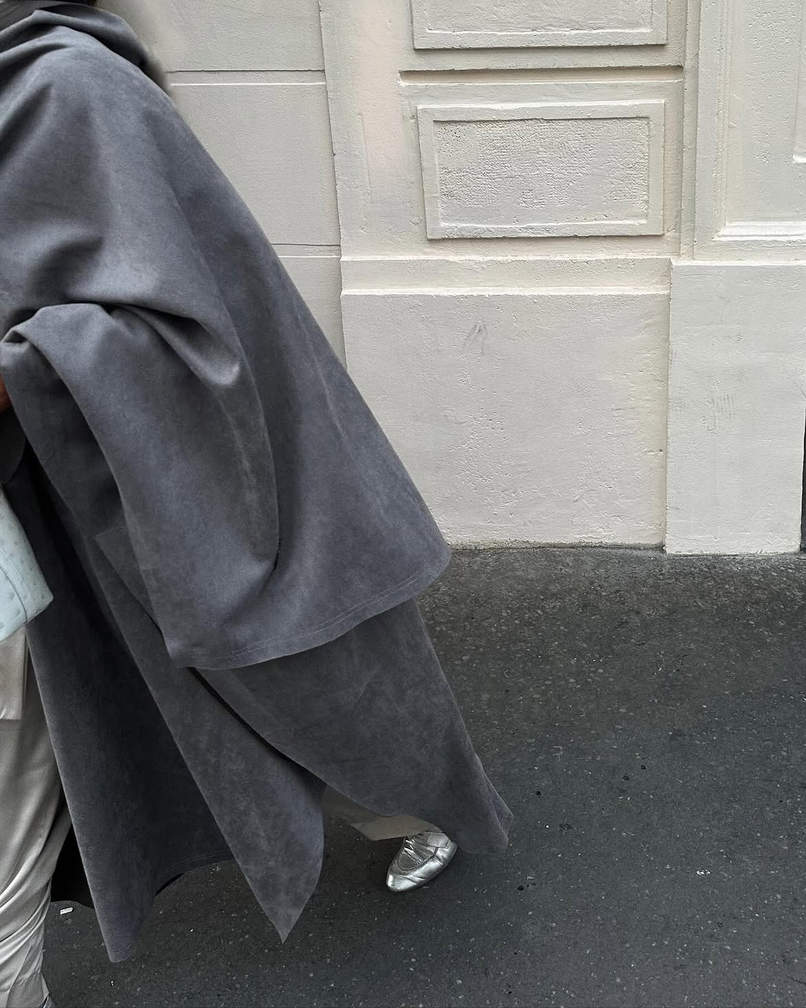 suede throw-on