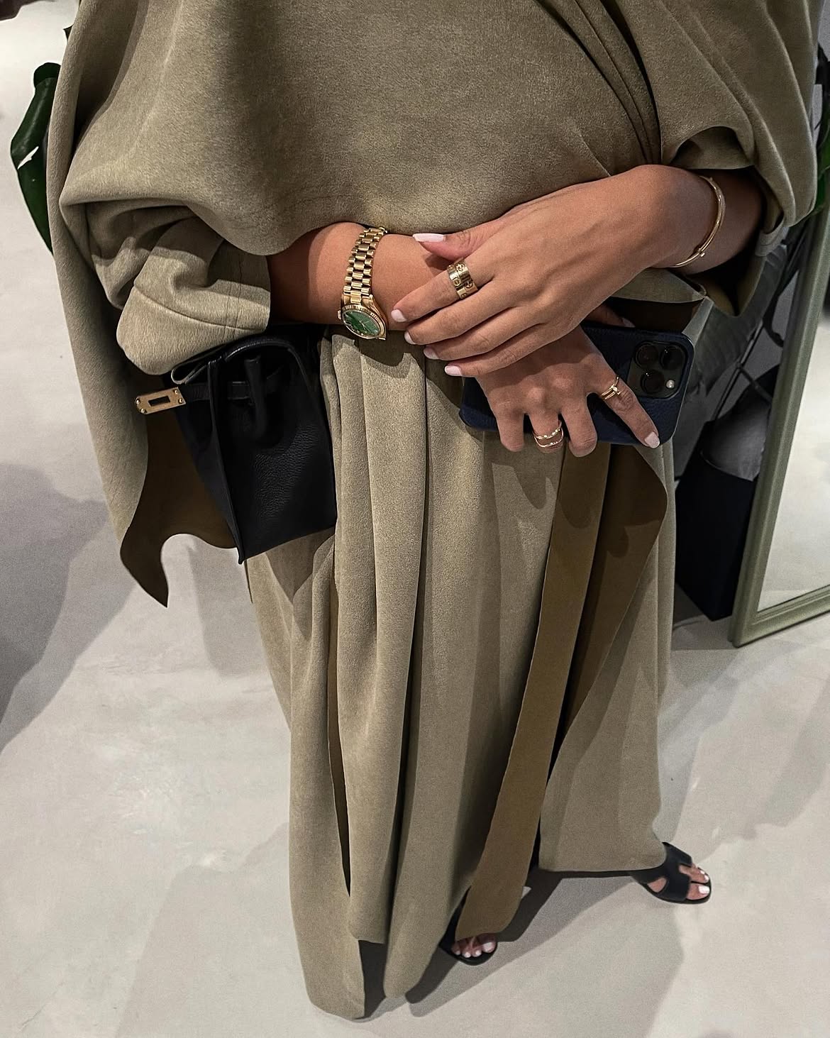 suede throw-on