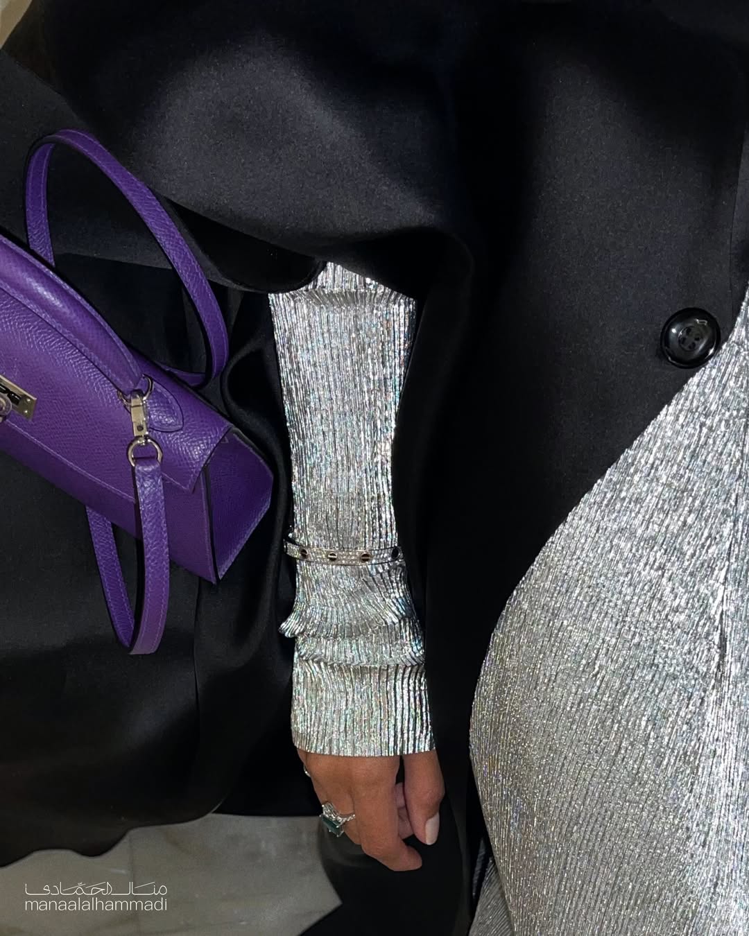 slim sleeve series: silver dress